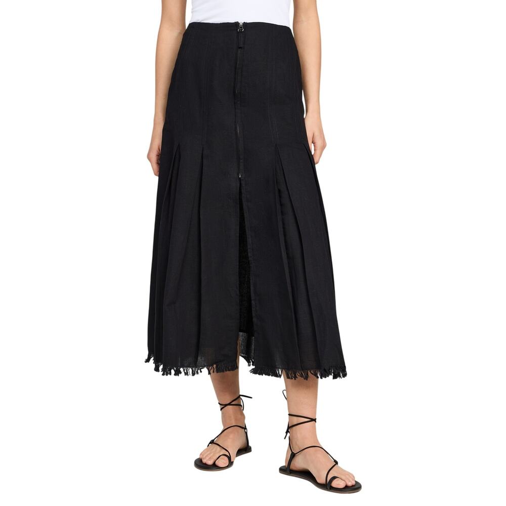Sea Linen Black Lara Skirt Size 0